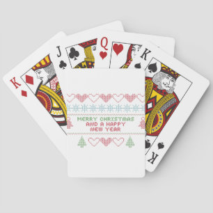 Jeu De Cartes joyeux Noël heureux nouvelle année