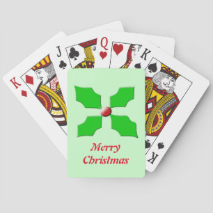Jeu De Cartes Joyeux Noël Holly Jouer aux cartes