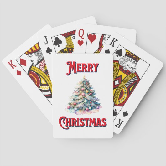 Jeu De Cartes Joyeux Noël Jouer aux cartes (dos)