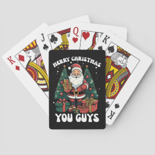 Jeu De Cartes Joyeux Noël les gars Père Noël