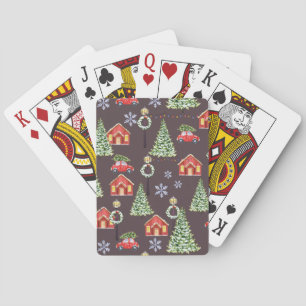 Jeu De Cartes Joyeux Noël Motif Esthétique - Fête de Fêtes