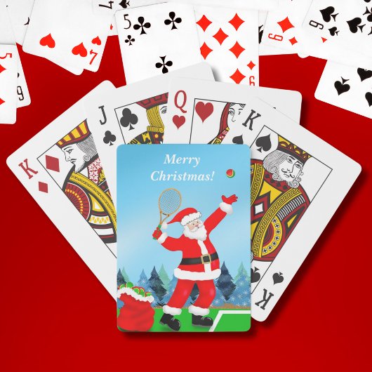Jeu De Cartes Joyeux Noël Père Noël Tennis