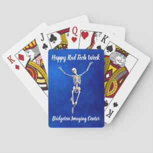Jeu De Cartes Joyeux Skeleton "Happy Rad Tech Week"