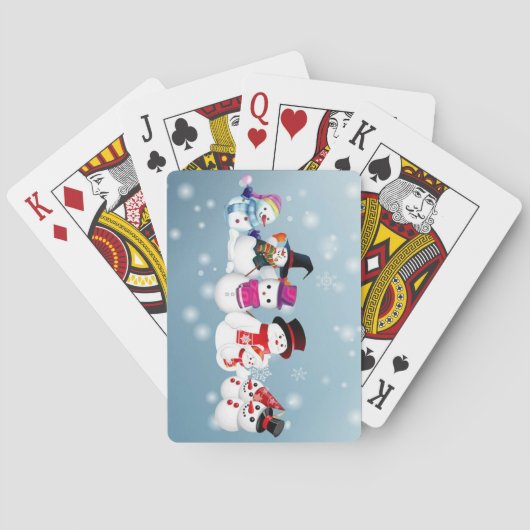 Jeu De Cartes Joyeux Snowmen (dos)