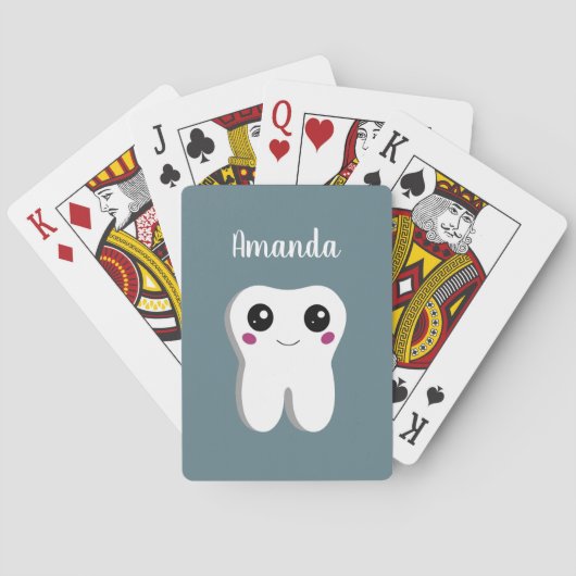 Jeu De Cartes Joyeux sourire Dental Tooth Cute (dos)