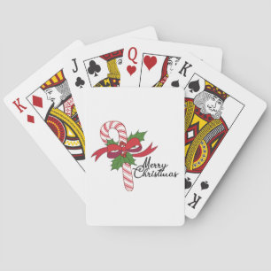 Jeu De Cartes Joyeux Sucre de canne de Noël