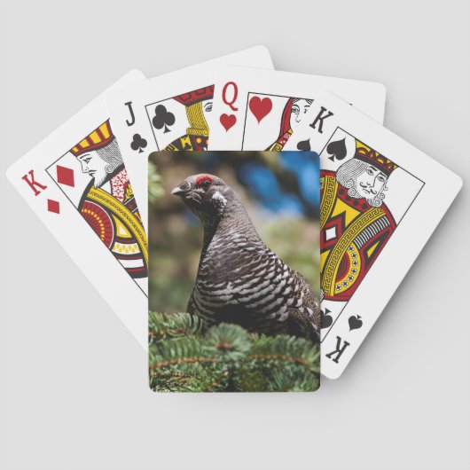 Jeu De Cartes Joyeux Tétras d'épinette (dos)