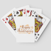 Jeu De Cartes Joyeux Thanksgiving (dos)