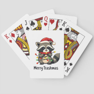 Jeu De Cartes Joyeux Trashmas Funny Raccoon Noël