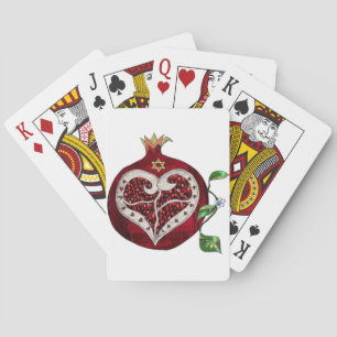 Jeu De Cartes Judaïca Grenade Cœur Hanoukka Rosh Hashanah