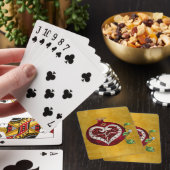 Jeu De Cartes Judaica Pomegranate Heart Hanoukka Rosh Hashanah (In Situ)
