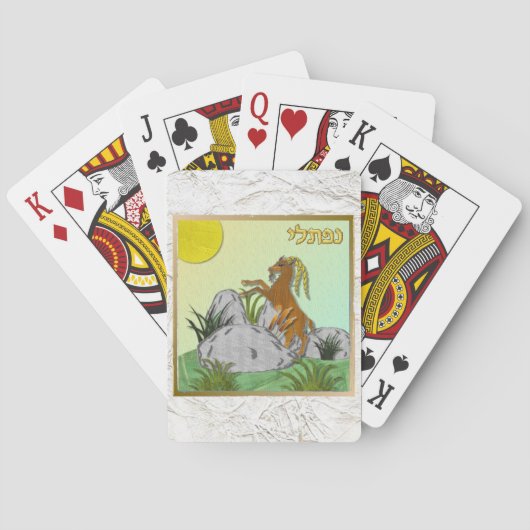 Jeu De Cartes Judaïque 12 tribus Israël Naphtali (dos)