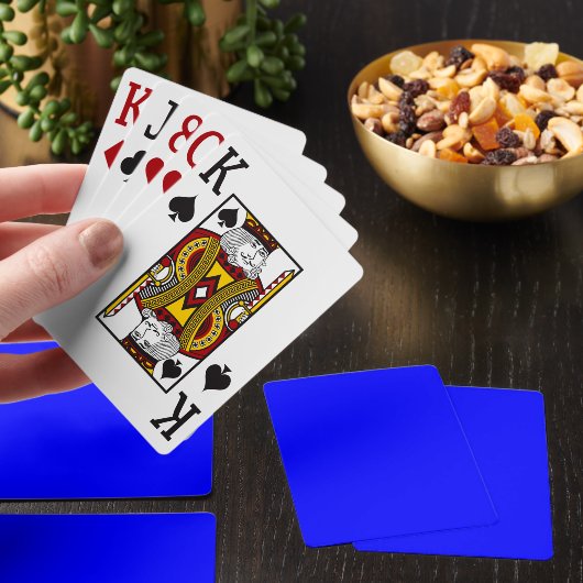 Jeu De Cartes JUMBO Bleu (Insitu)