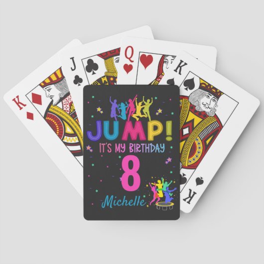 Jeu De Cartes Jump Party C'est mon anniversaire Trampoline Bounc (dos)