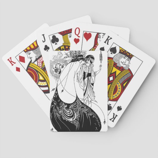 Jeu De Cartes Jupe Peacock Beardsley Art Nouveau (dos)