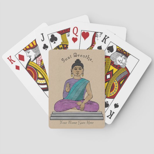 Jeu De Cartes Just Breathe (Deck de Cartes Personnalisées) (dos)