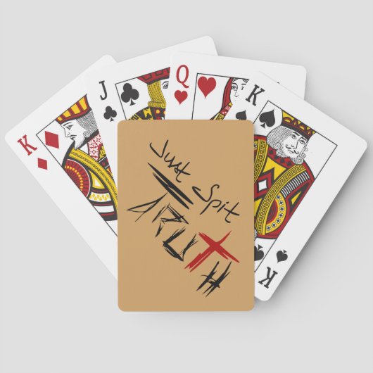 Jeu De Cartes Just Spit Truth (dos)