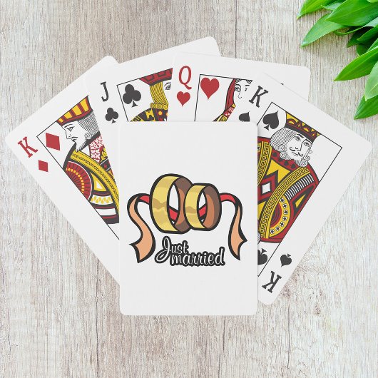Jeu De Cartes Juste Marié Jouer Des Cartes