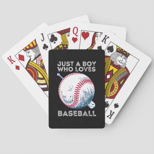 Jeu De Cartes Juste un garçon qui aime le baseball (dos)