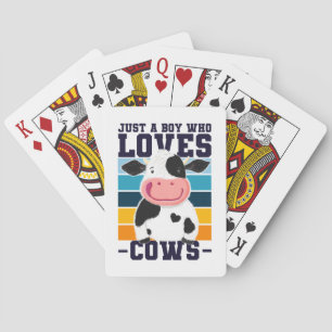 Jeu De Cartes Juste Un Garçon Qui Aime Les Vaches