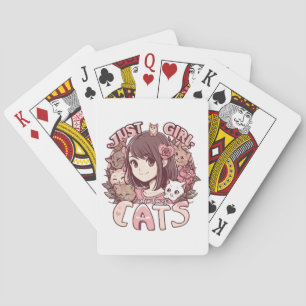 Jeu De Cartes juste une fille qui aime les chats