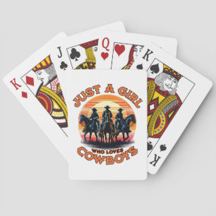 Jeu De Cartes Juste une fille qui aime les cowboys