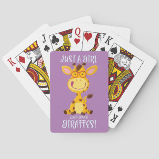 Jeu De Cartes Juste Une Fille Qui Aime Les Giraffes !