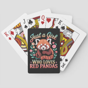 Jeu De Cartes Juste une fille qui aime les pandas roux