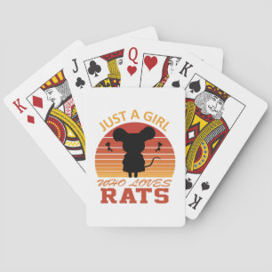 Jeu De Cartes Juste une fille qui aime les rats