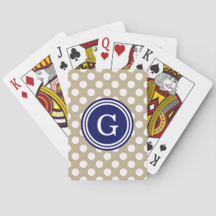 Jeu De Cartes Kaki Bleu Nuit Blanc Points 1IR