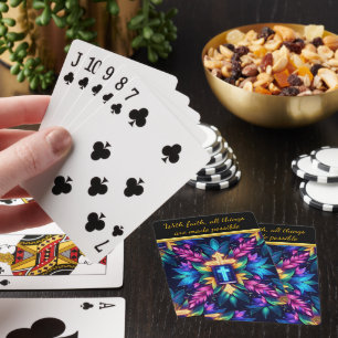 Jeu De Cartes Kaleidoscope vibrant de foi et de beauté de la nat