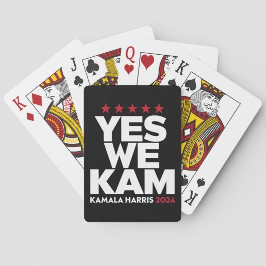 Jeu De Cartes Kamala Harris Oui Nous Kam pour le président améri (dos)