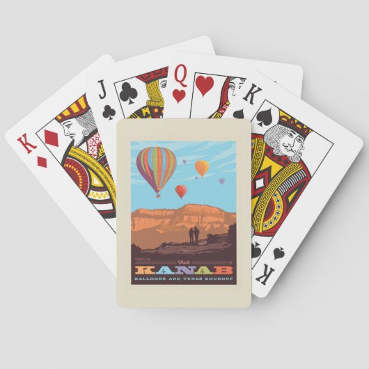Jeu De Cartes Kanab, Utah | Ballons Et Roundup De Tunes (dos)