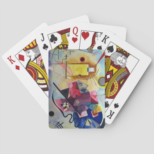 Jeu De Cartes Kandinsky 1925 Peinture jaune bleu rouge (dos)