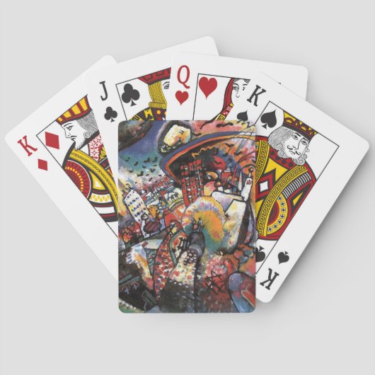 Jeu De Cartes Kandinsky Moscou I Cityscape peinture Abstraite (dos)