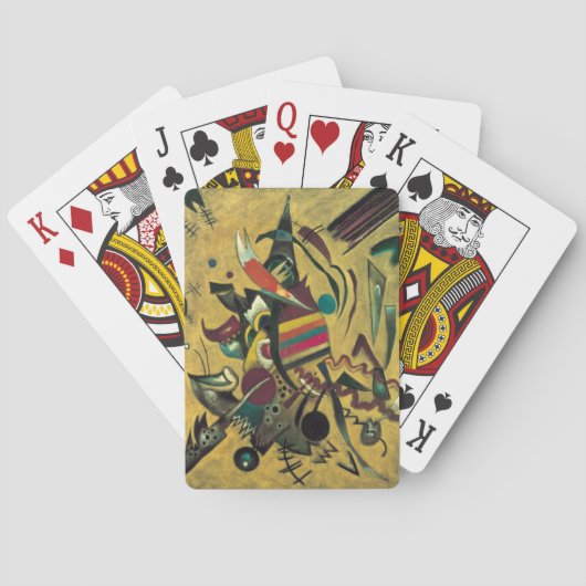 Jeu De Cartes Kandinsky Points Peinture en toile Abstraite (dos)