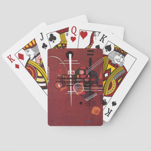 Jeu De Cartes Kandinsky - Rouge terne (dos)