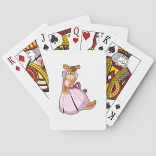 Jeu De Cartes Kangourou en mariée avec une robe de mariée