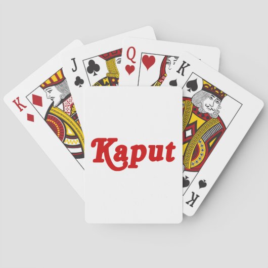JEU DE CARTES KAPUT ♦ NE FONCTIONNE PAS ♦ (dos)