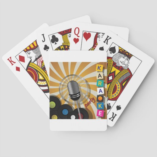 Jeu De Cartes Karaoke Party Chanter des cartes de jeu (dos)