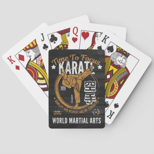 Jeu De Cartes Karate Jouer Des Cartes - Il Est Temps De Se Conce (dos)