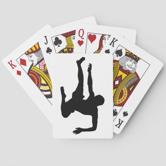 Jeu De Cartes Karate Silhouette Kick (dos)