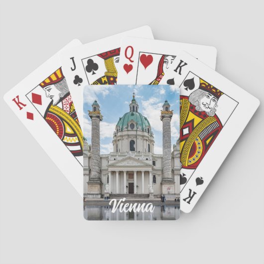 Jeu De Cartes Karlskirche à Vienne, Autriche (dos)