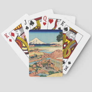 Jeu De Cartes Katsushika Hokusai—La plantation de thé Katakura