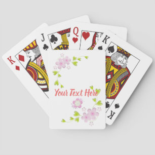 Jeu De Cartes Kawaii Style Sakura Fleur d'arbre de cerisier