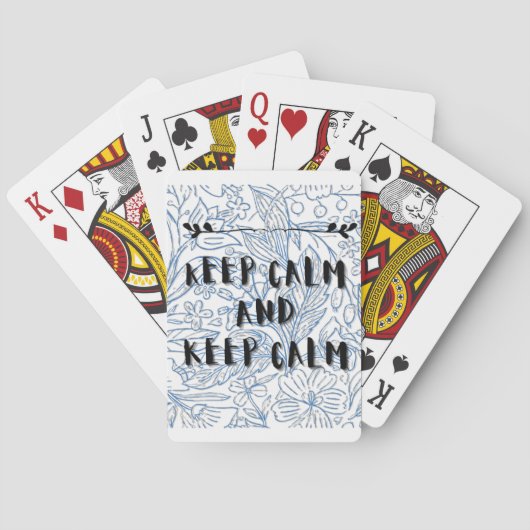 Jeu De Cartes Keep calm and keep calm (dos)