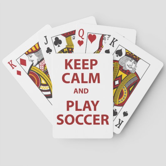 Jeu De Cartes Keep Calm and Play Soccer (dos)