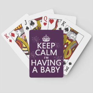 Jeu De Cartes Keep Calm I'm Having A Baby