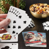 Jeu De Cartes Keeshond Chien dans la corniche laissez-le neiger  (In Situ)