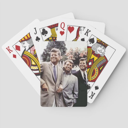 Jeu De Cartes Kennedy Brothers, président John, Robert & Ted (dos)